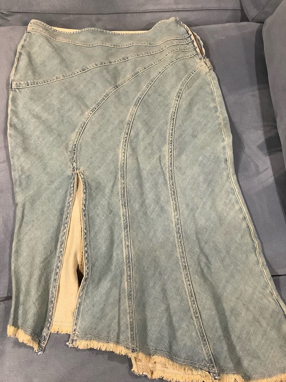 Pilcro Light Blue Denim Skirt